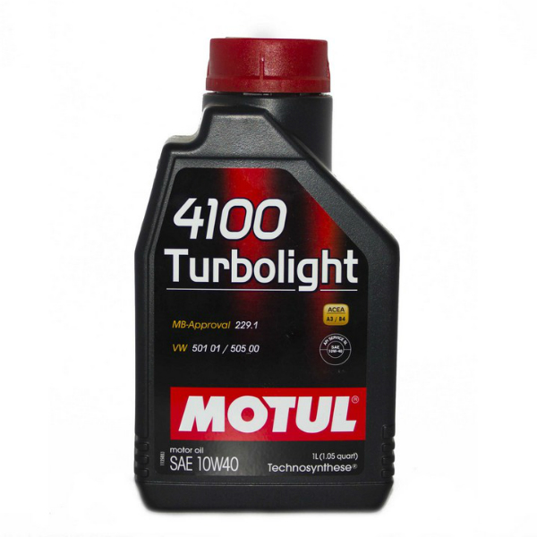 Моторное масло Motul 4100 Turbolight 10w40 полусинтетическое (1л)